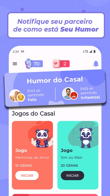 Jogos e Contadores para Casal