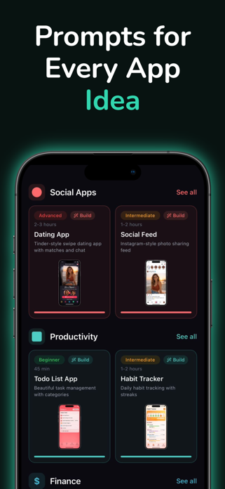 Vibeprompts: Vibe Code Prompts Screenshot 2 of 4