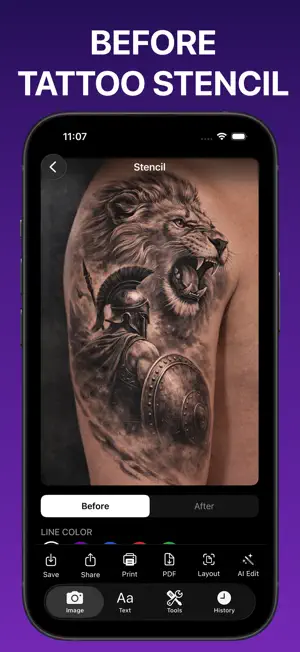 StencilX: Tattoo Stencil Maker screenshot 2