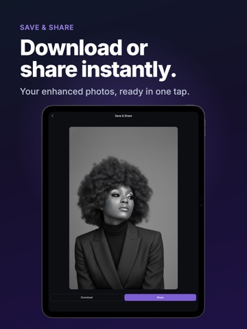 Memora: AI Photo Enhancer iPad screenshot
