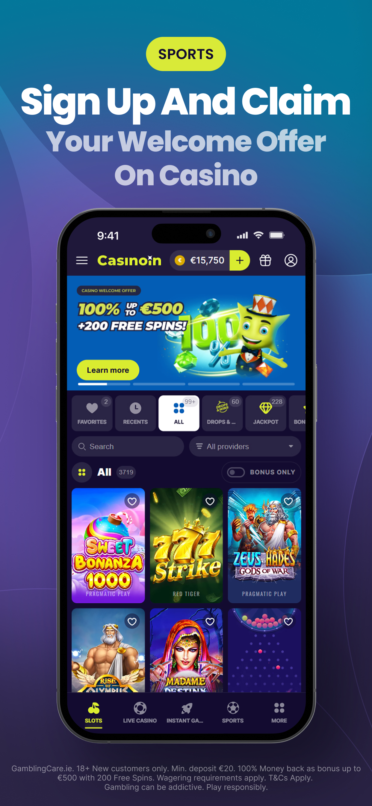 Casinoin Sports Betting screenshot 4