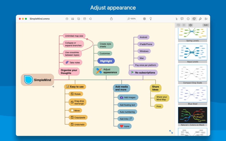 #6. SimpleMind Pro (macOS) Av: ModelMaker Tools BV