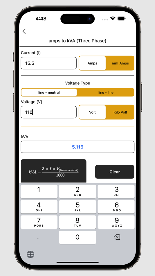 #8. Electrical Calculator lite (macOS) By: V PUGAZHENTHI