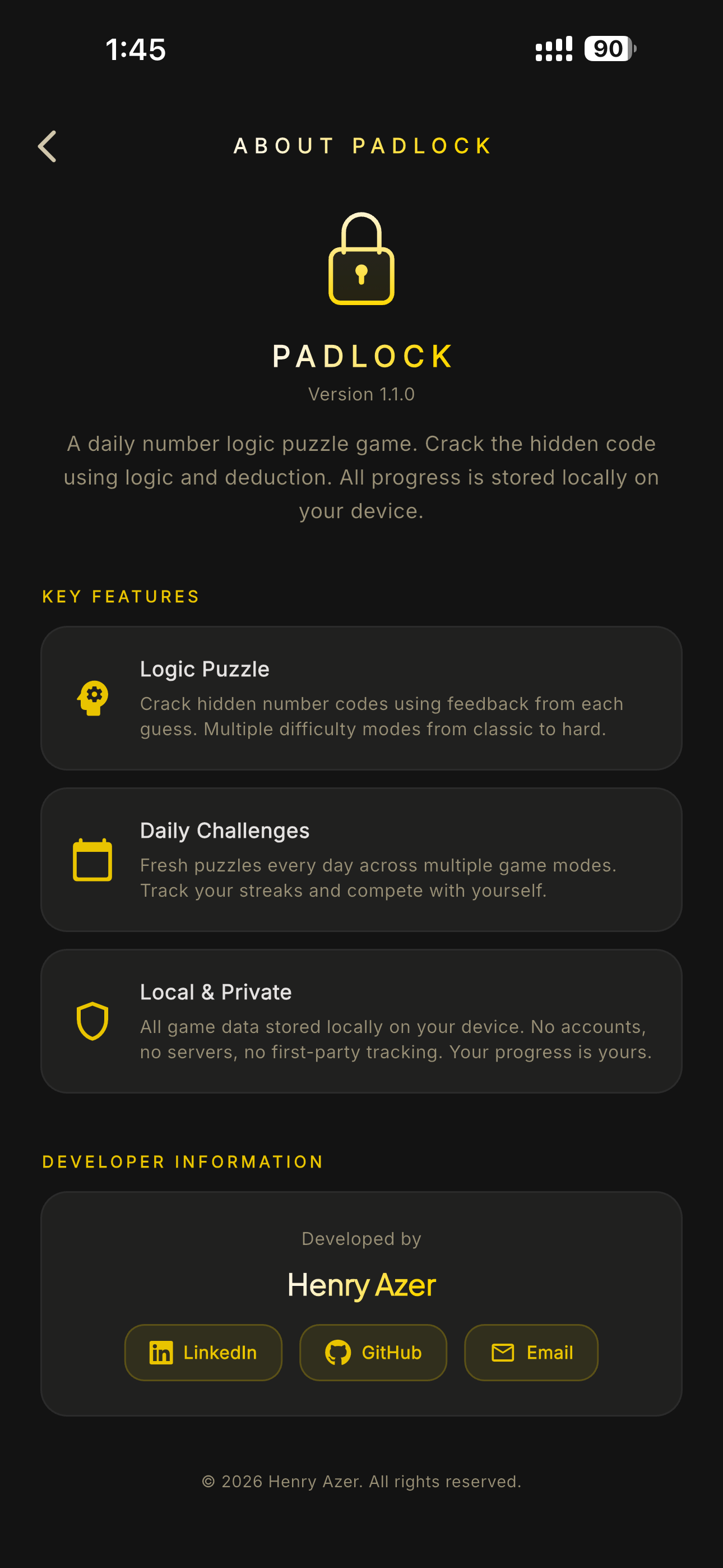 Padlock: Daily Digit Puzzle