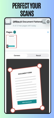 Offline AI Document Flattener Screenshot 2 of 4