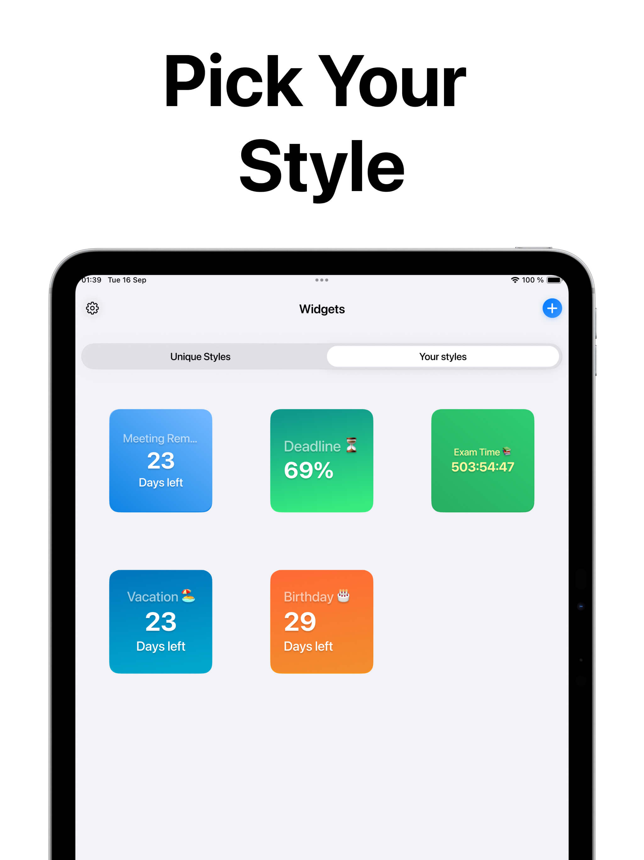 Countdown Widget, Day Counter