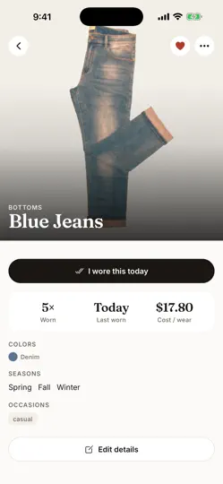 Скриншот Pleat: Digital Closet на iPhone 4