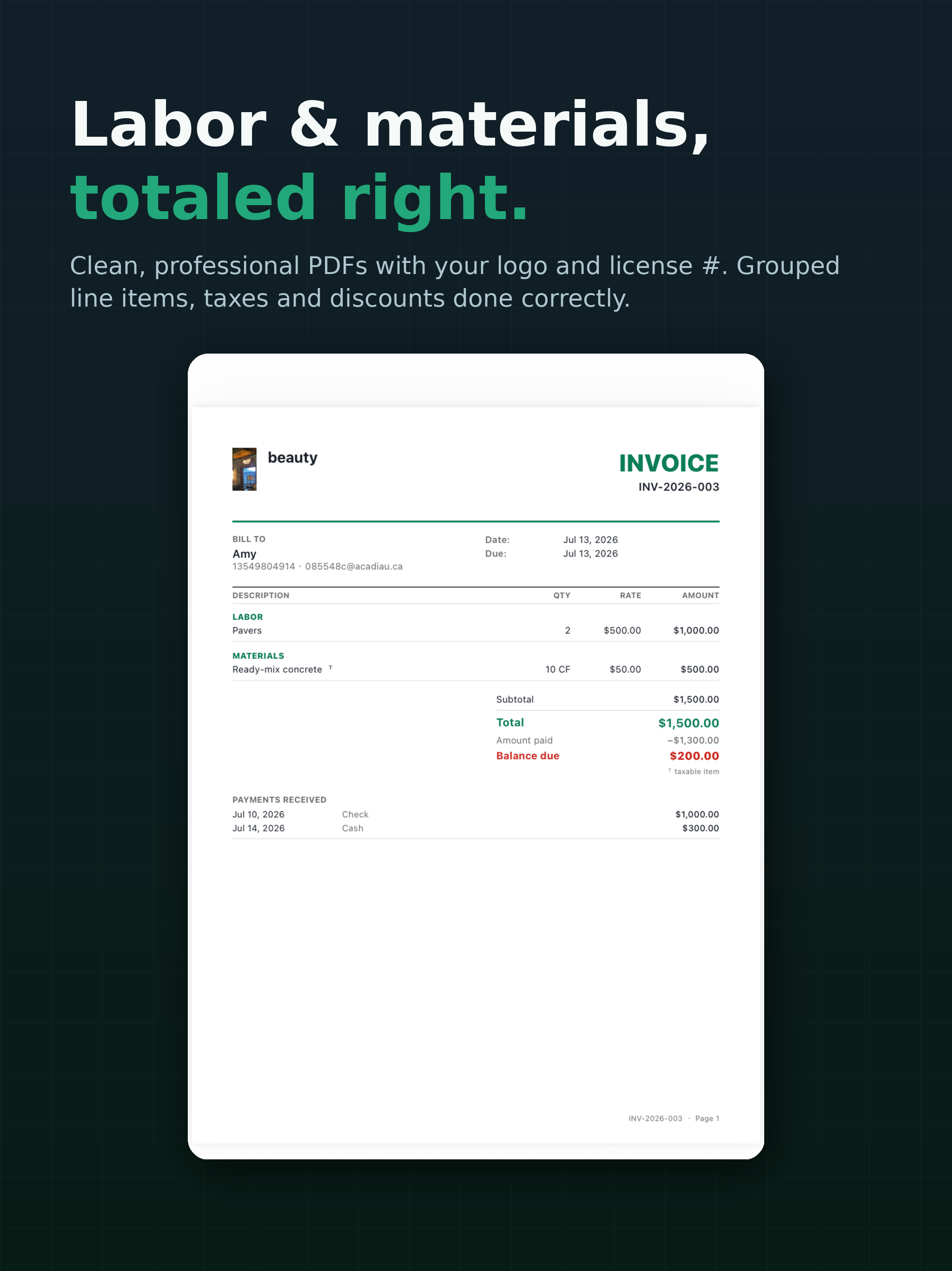 PaidKit: Contractor Estimates screenshot 8