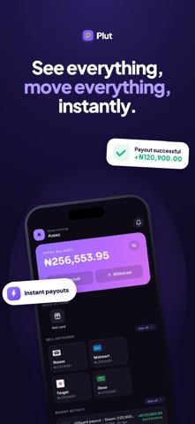 Plut: Trade & Pay Bills iPhone screenshot