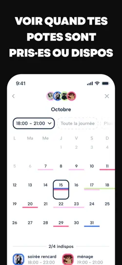 Capture d'écran de Howbout : Calendrier Partagé sur iPhone 4