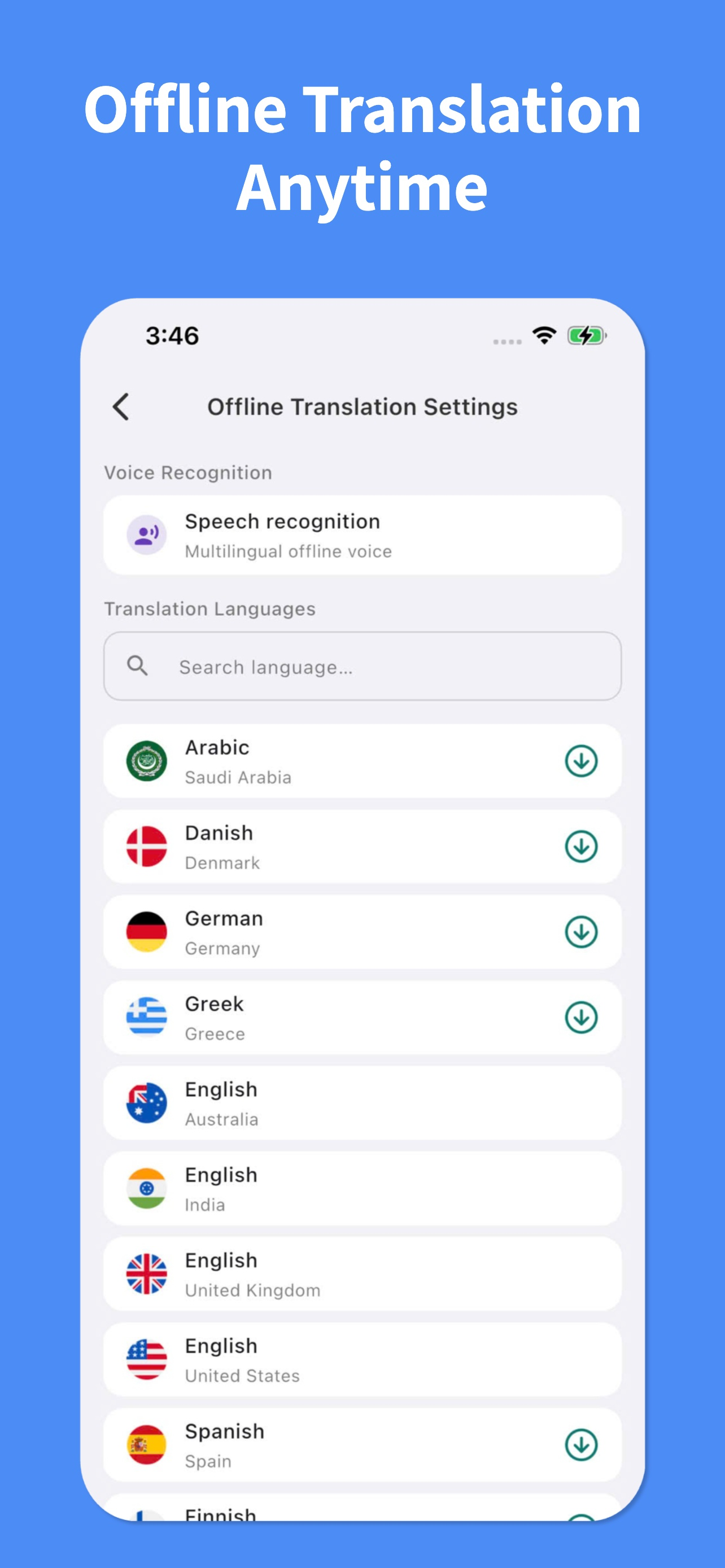 Translator : Hindi, Telugu ..