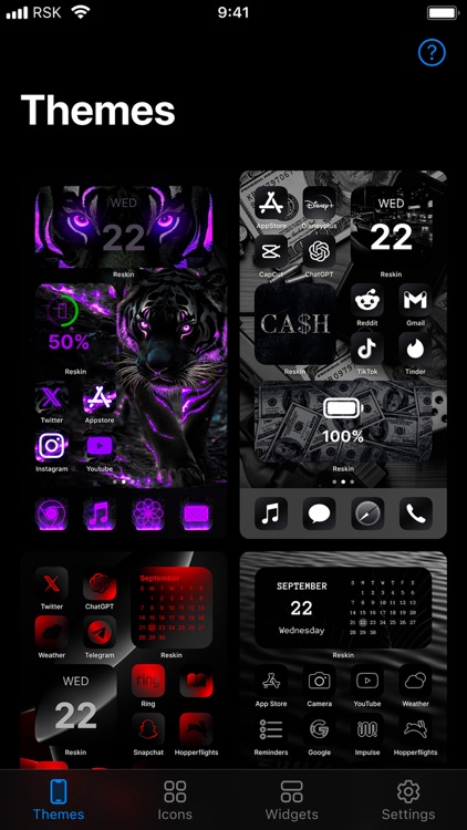 Reskin: Themes, Widgets, Icons screenshot-4
