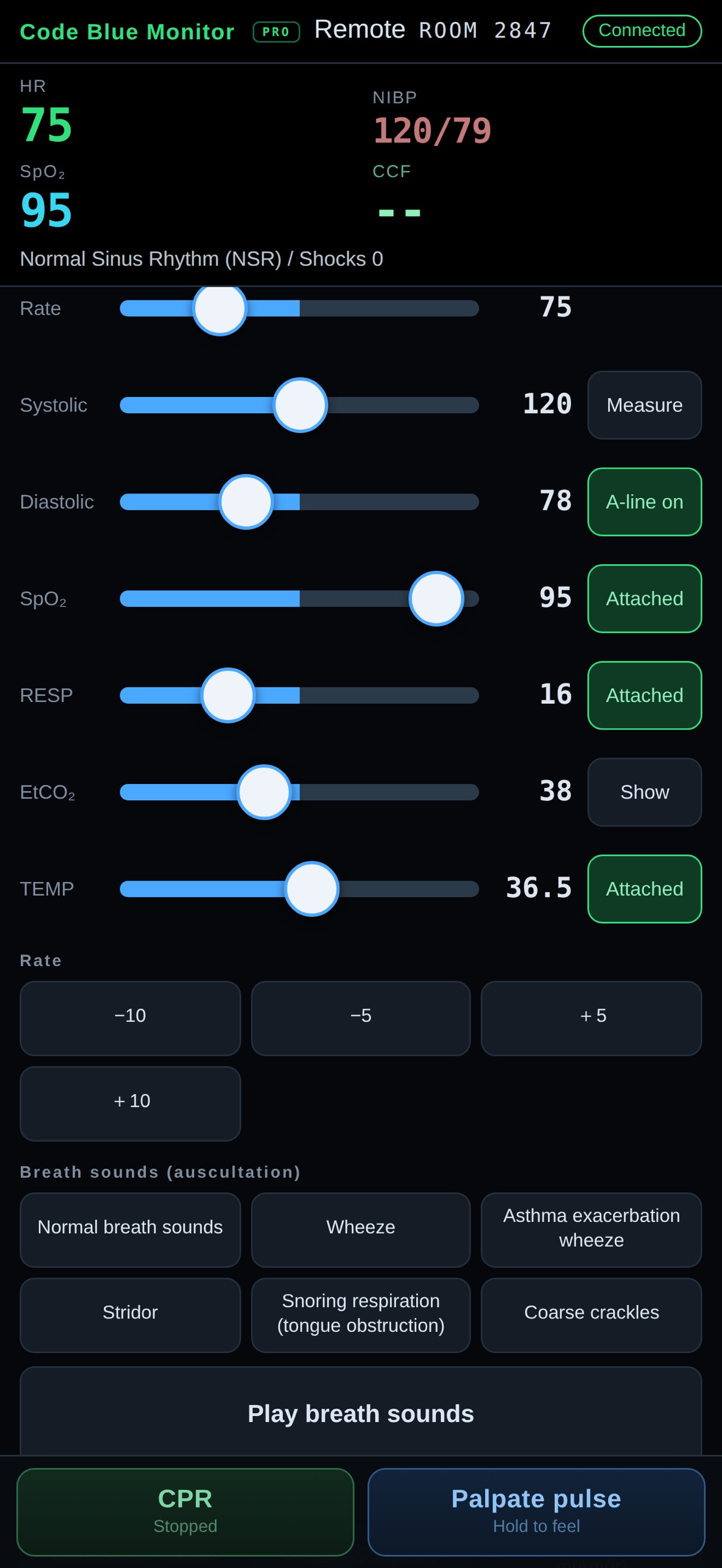 Screenshot 2 of Code Blue Monitor Pro