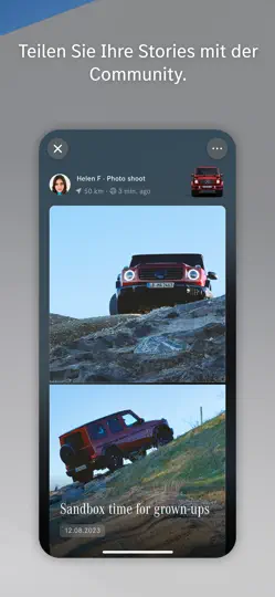 Screenshot von Mercedes-Benz Stories auf dem iPhone 4