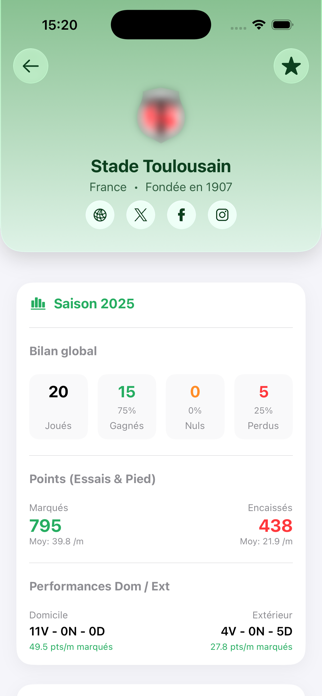 Rugby Tracker Screenshot 5 of 10