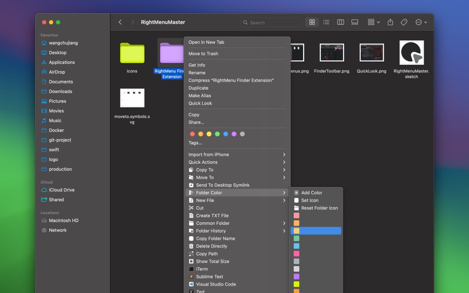 #3. Menuist: Right-Click & MenuBar (macOS) 게시자: 楚江 王