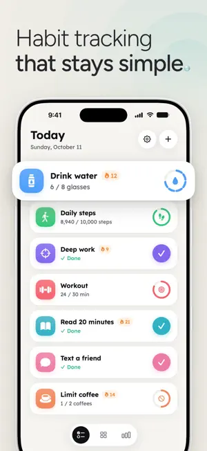 PlainHabit: Habit Tracker screenshot 1