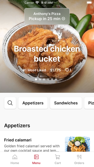 Anthony's Pizza To Go iPhone screenshot 2 - Food & Drink app
