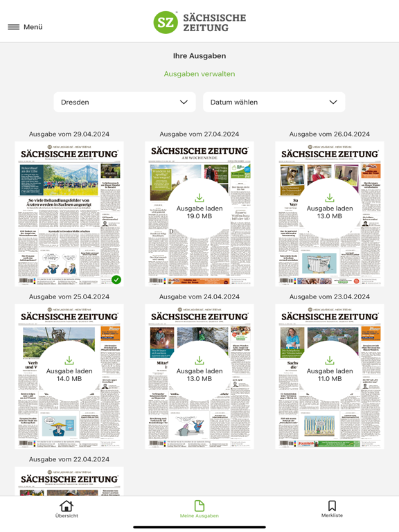SZ E-Paper iPad screenshot 8 - News app