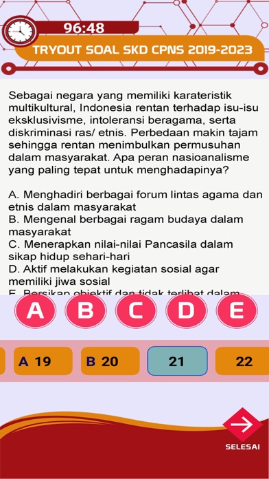 Screenshot #2 pour Simulasi CAT CPNS