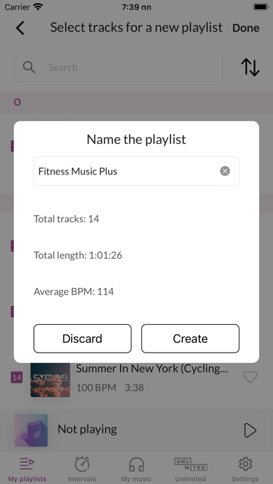 Fitness Music Plus Screenshot