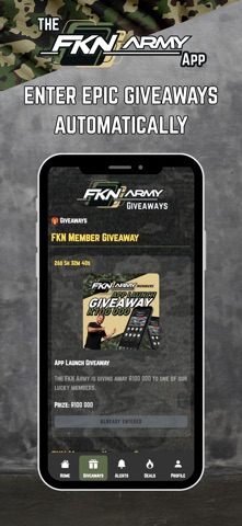 The FKN Army App iPhone screenshot 2
