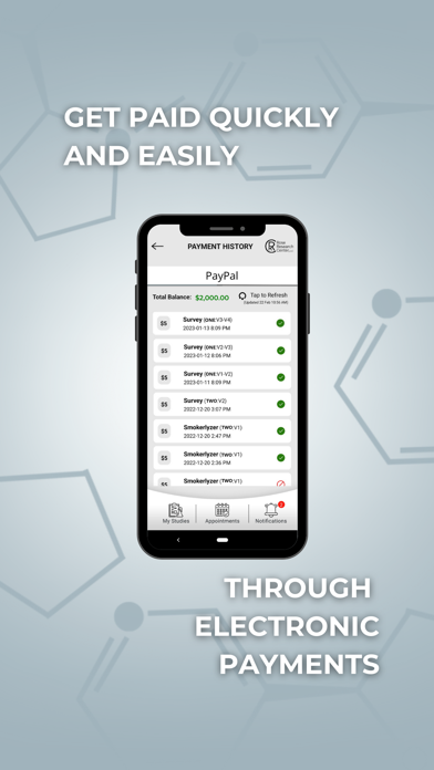 eResearch Screenshot