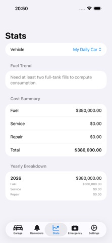 AutoCare Log:CarMaintenance Screenshot 4 of 6