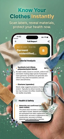 FabricScan: Clothing Scanner iPhone screenshot