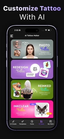 AI Tattoo Generator, Creator iPhone screenshot