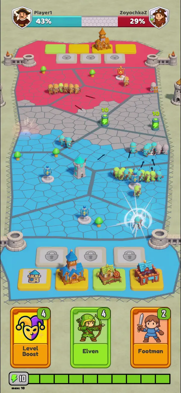 Rush Kingdoms: PvP iOS Mod IPA screenshot 5 - iOS game interface