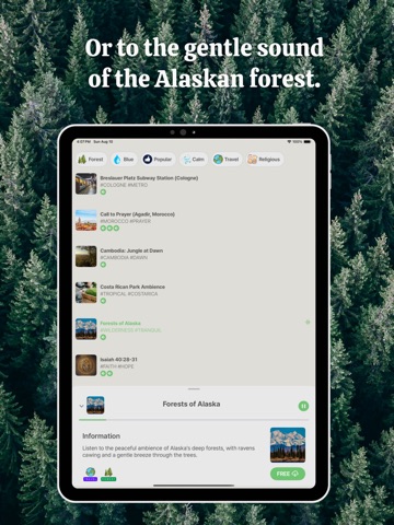 Nature Alarm - Alarm Planet iPad screenshot