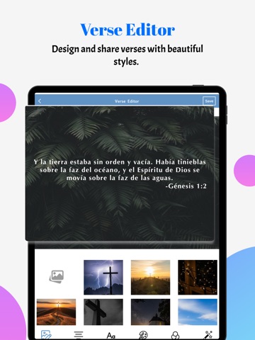 La Santa Biblia. Spanish Bible iPad screenshot