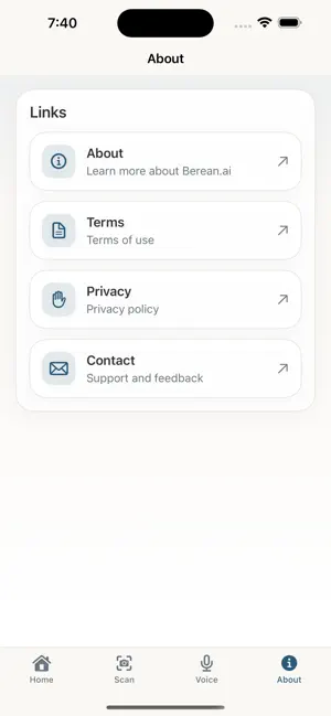 Berean AI screenshot 2