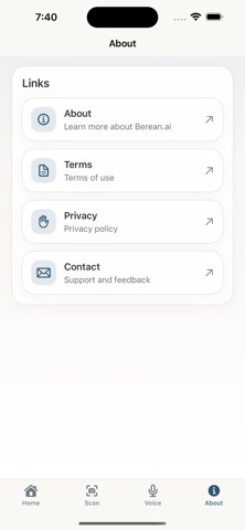 Berean AI iPhone screenshot