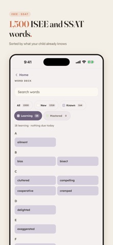 ISEE/SSAT Vocabulary Builder Screenshot 1 of 7