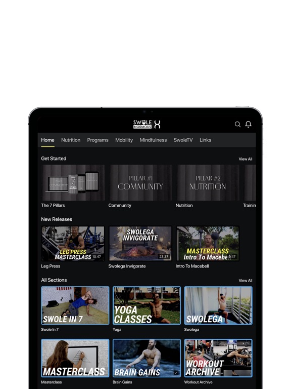Swolenormous iPad screenshot 1 - Health & Fitness app