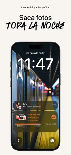 Captura de pantalla de Party! Cámara Desechable en iPhone 5