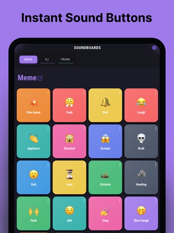 Custom Soundboard Maker App iPad screenshot