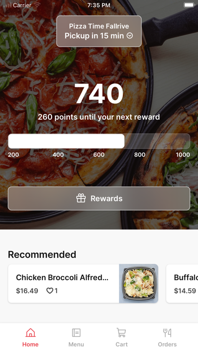 Pizza Time To Go iPhone screenshot 1 - Food & Drink app