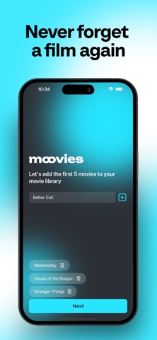 Movie Watchlist: Random Picker iPhone screenshot