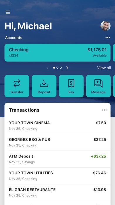 Hebron Savings Bank Screenshot