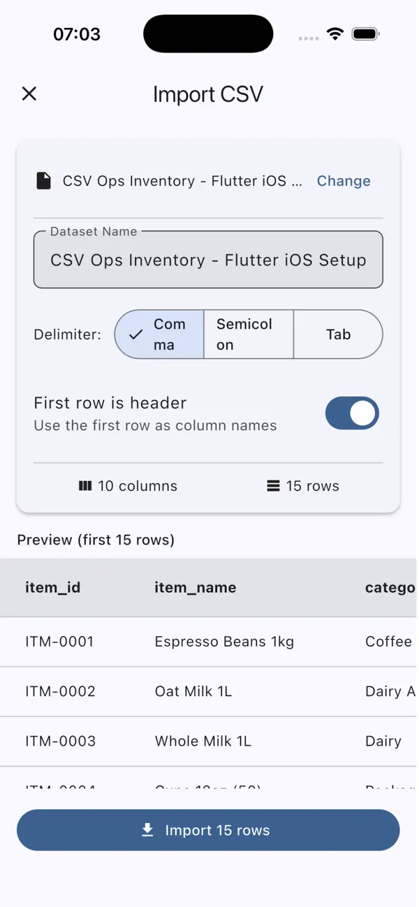 #3. CSV Ops (iOS) Ved: Hassan Salem