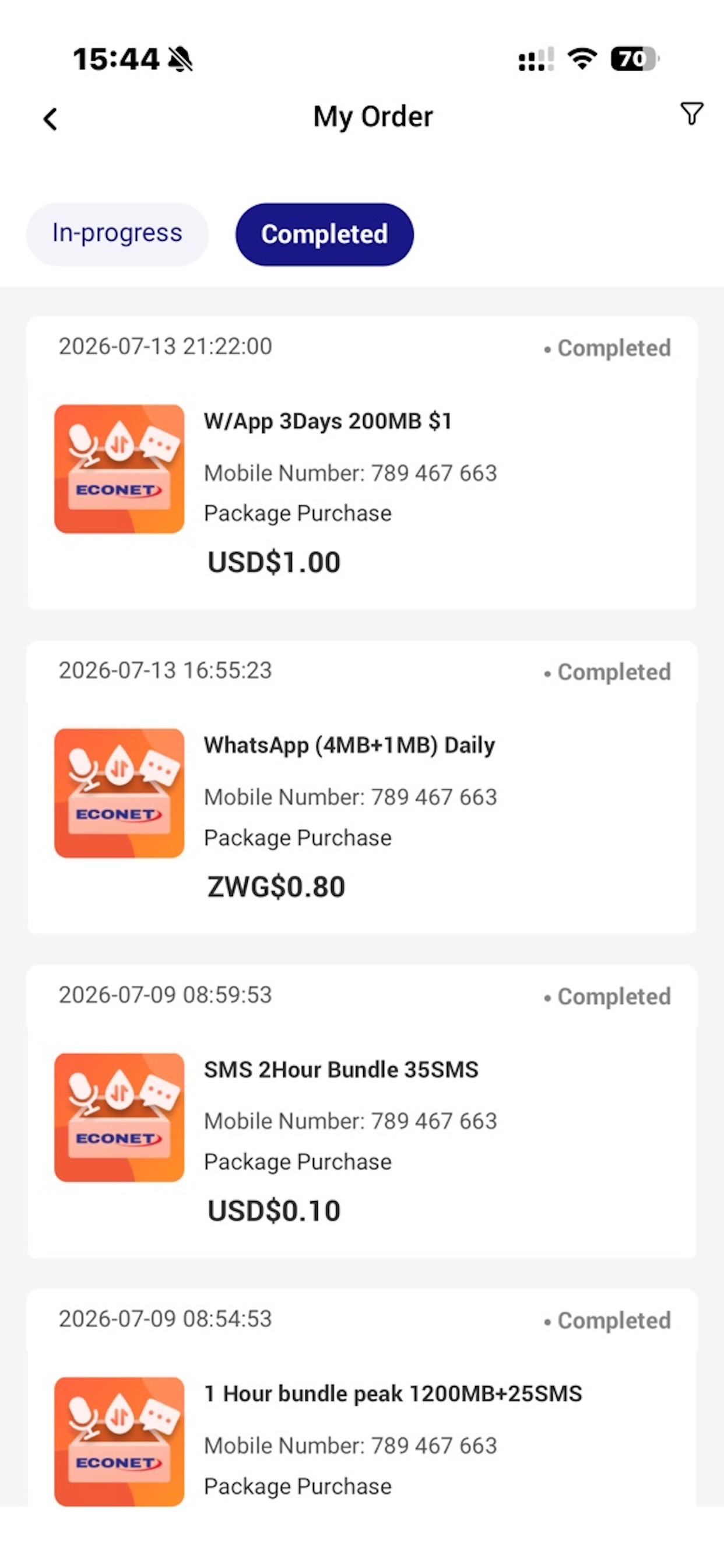 My Econet screenshot 4