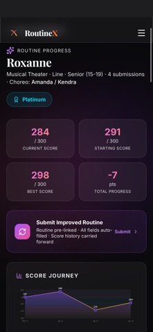 RoutineX: Dance & Cheer AI screenshot