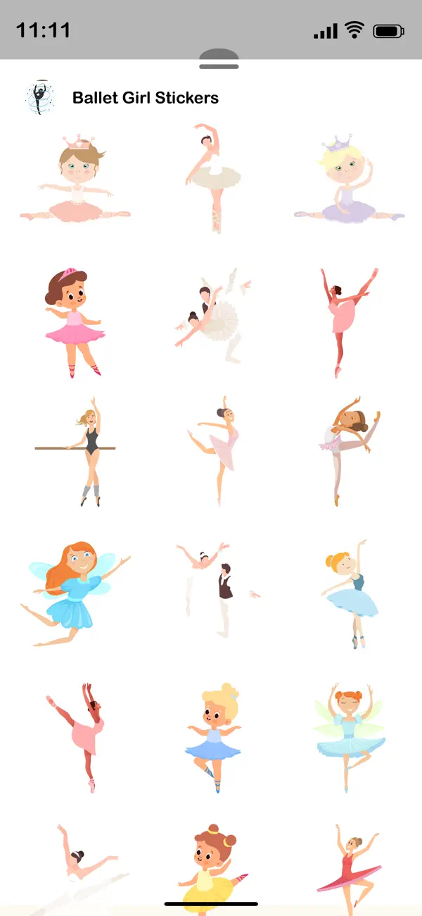 Screenshot #2 pour Ballet Girls Stickers