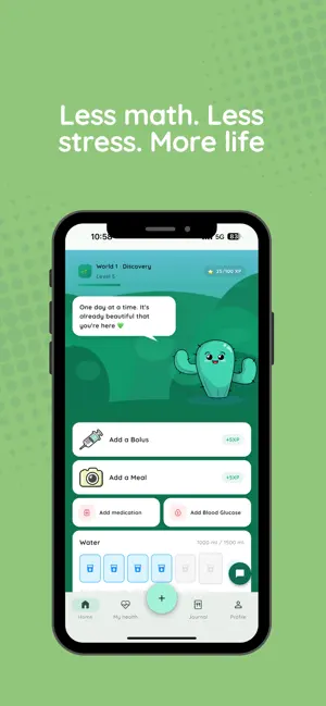 Petit Cactus: Diabetes Tracker screenshot 1