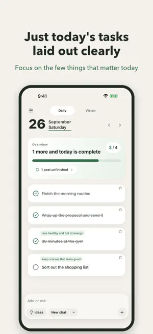 TodOne: Simple Today To-Do screenshot 1
