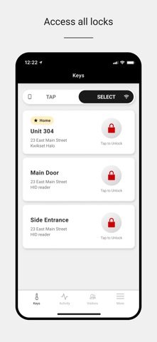 Luxer Access iPhone screenshot
