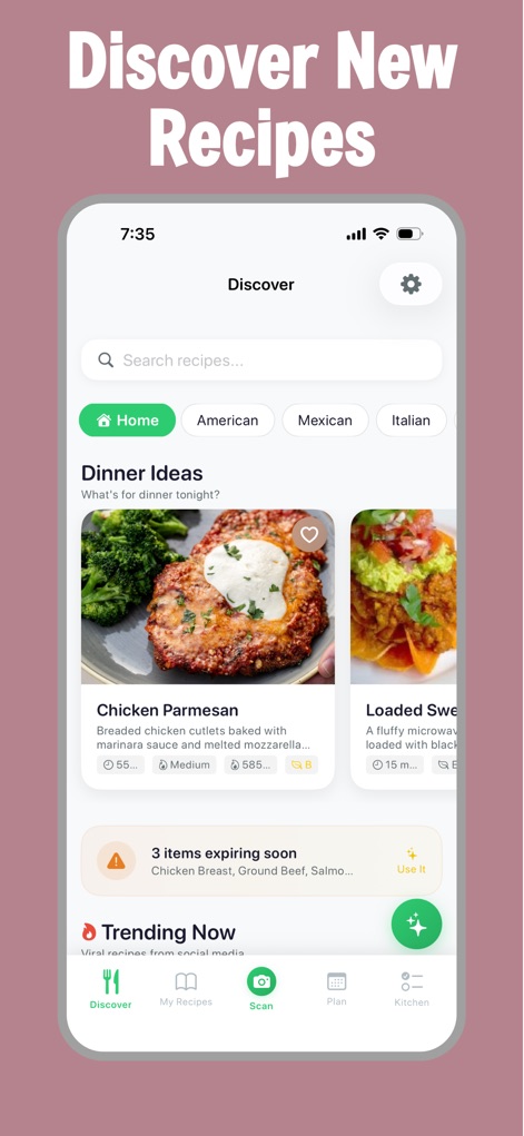 RecipeScan - AI Meal Planner - App de Comida y bebida | MWM